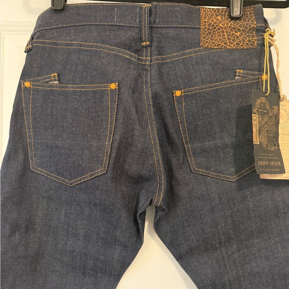 PRPS Noir “P00P01FBLD” Japanese Selvedge Jeans Made in Japan Raw Indigo Size 29 - Picture 11 of 15